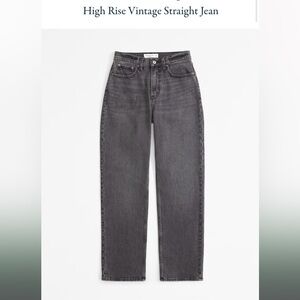 Abercrombie High Rise Vintage Straight Jean